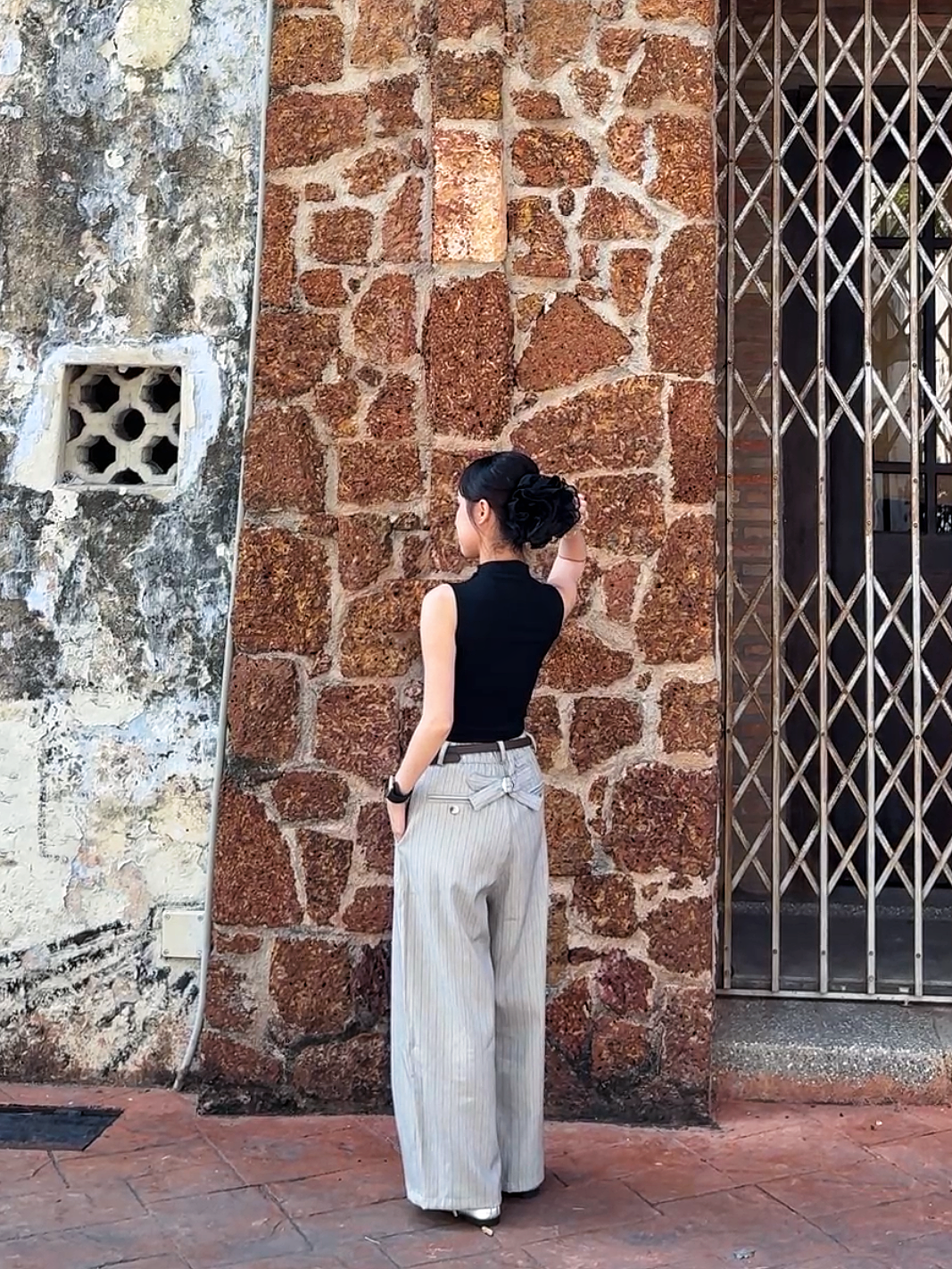 ASH PINSTRIPE PANTS - PETITEGIRLS 小个子定制款
