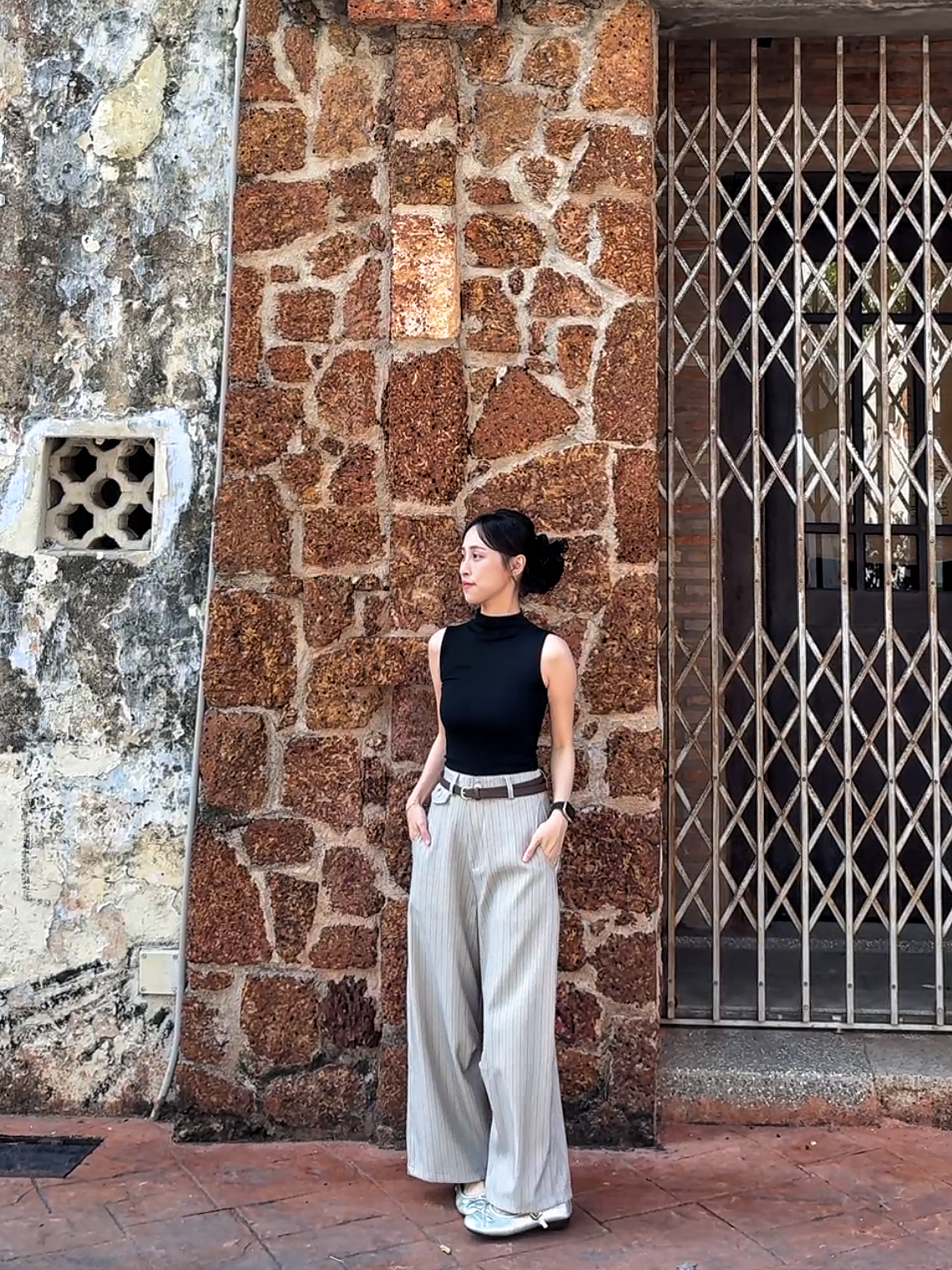 ASH PINSTRIPE PANTS - PETITEGIRLS 小个子定制款