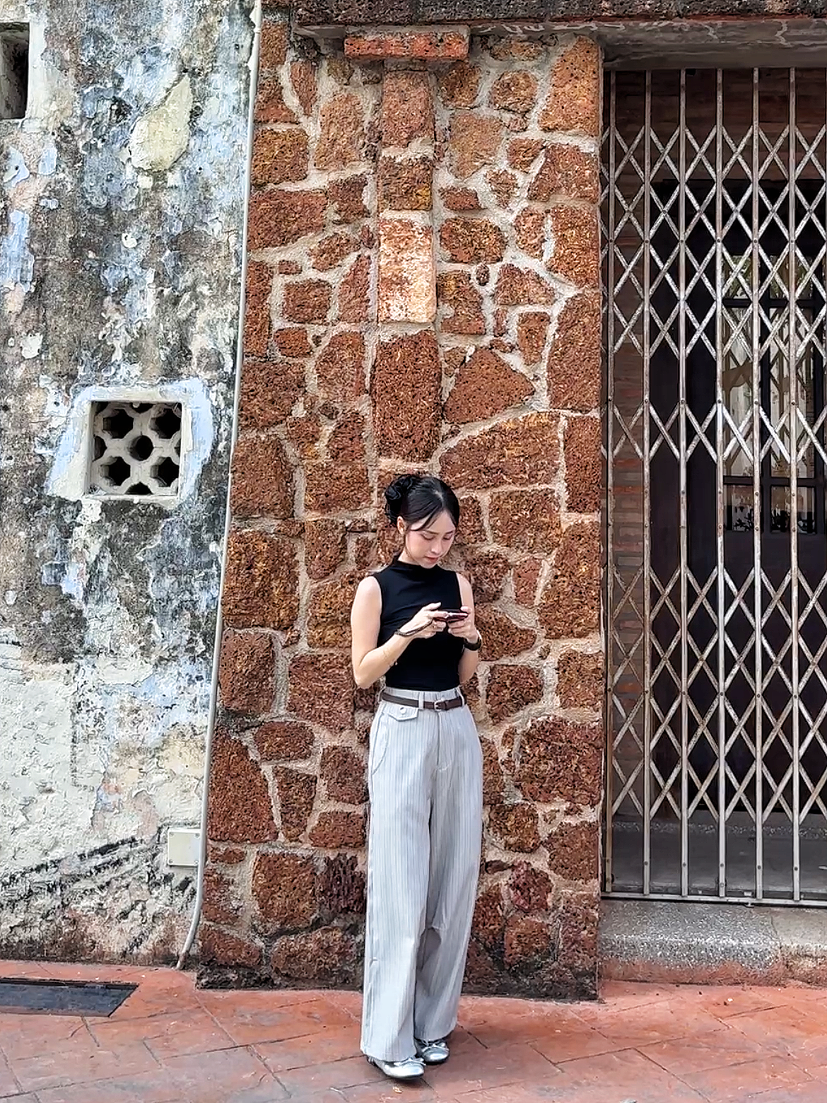 ASH PINSTRIPE PANTS - PETITEGIRLS 小个子定制款