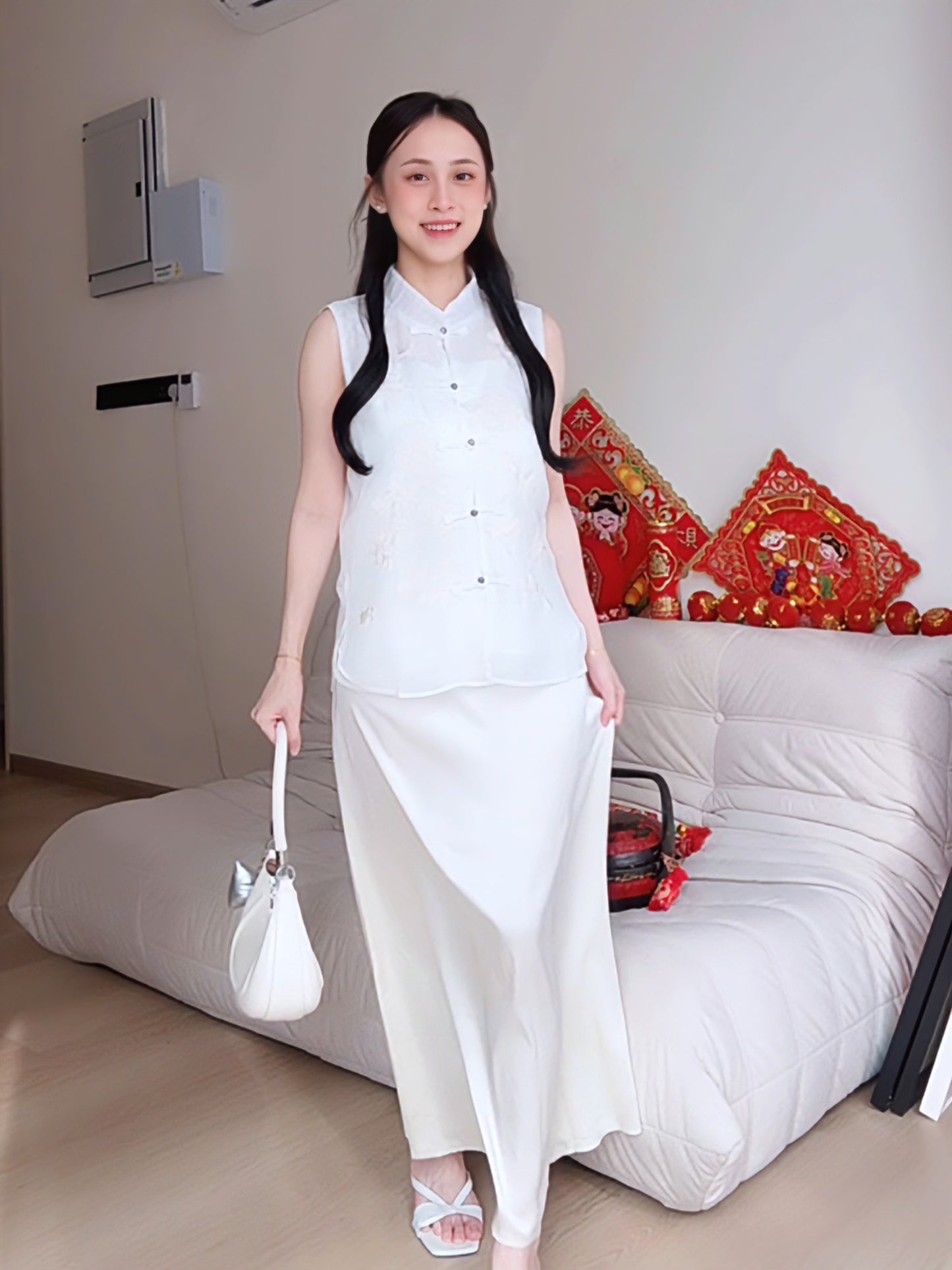 APRICOT MAXI SKIRT - PETITEGIRLS 小个子定制款