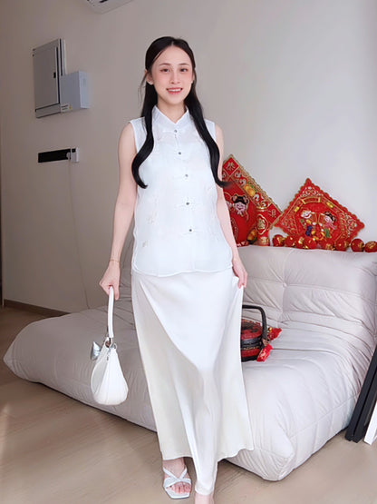 APRICOT MAXI SKIRT - PETITEGIRLS 小个子定制款