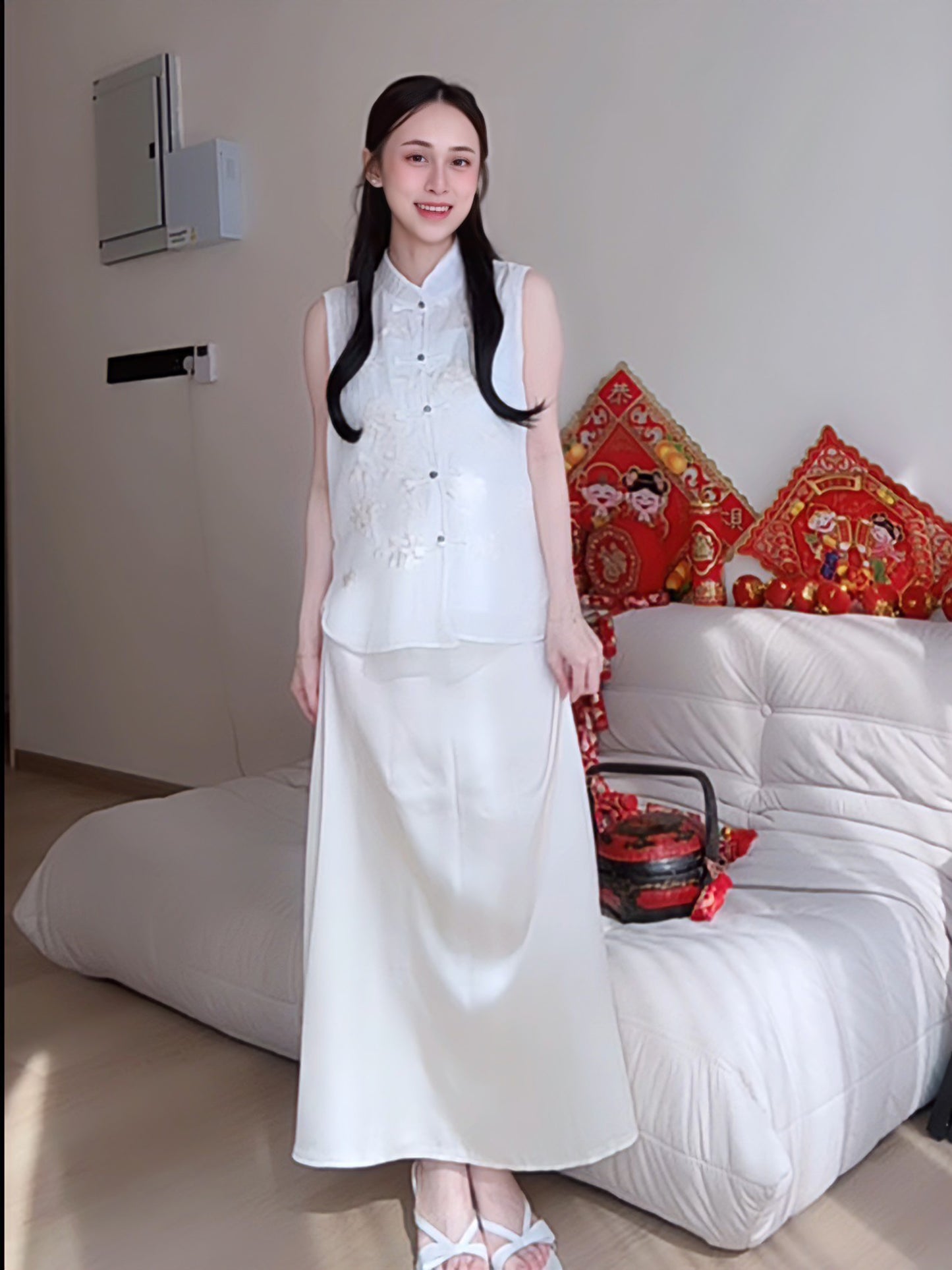 APRICOT MAXI SKIRT - PETITEGIRLS 小个子定制款