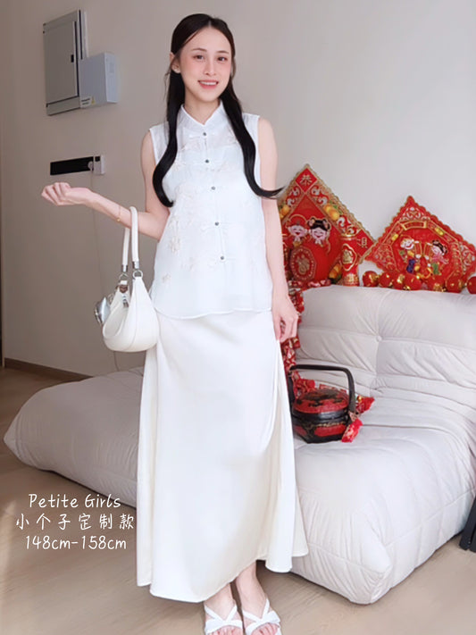 APRICOT MAXI SKIRT - PETITEGIRLS 小个子定制款