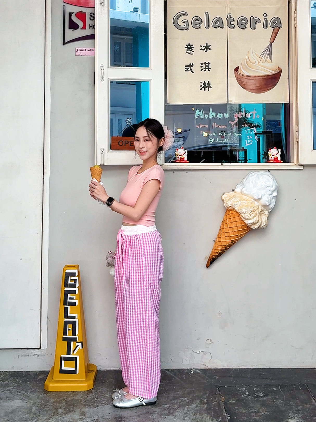BALLET GINGHAM PANTS - PETITEGIRLS 小个子定制款