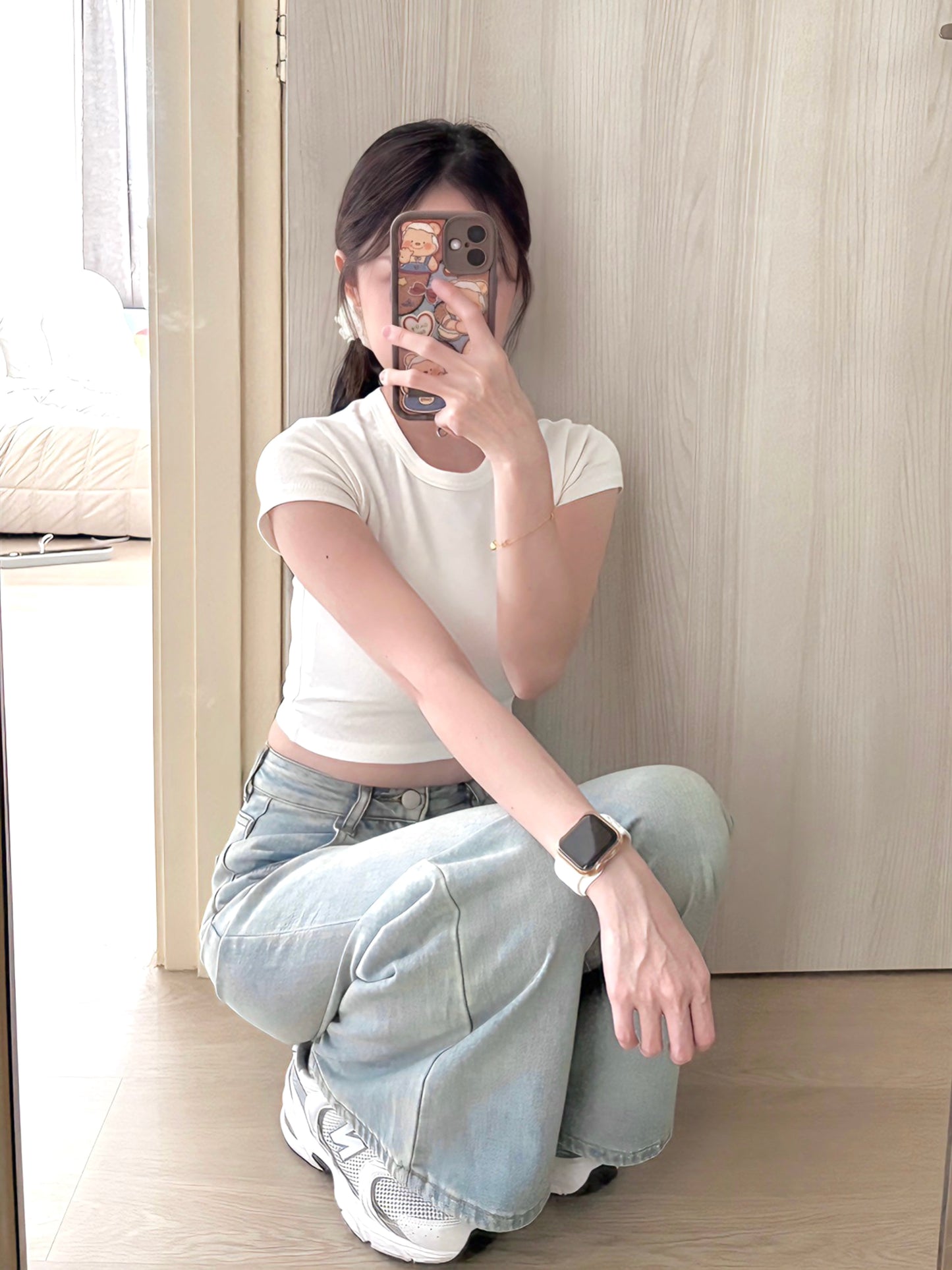MORNING LIGHT STRAIGHT JEANS - PETITEGIRLS 小个子定制款