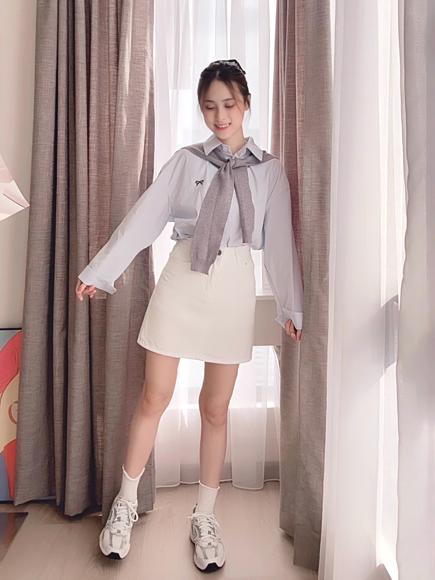 CASUAL DENIM SKIRT