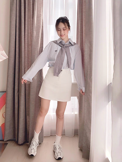 CASUAL DENIM SKIRT