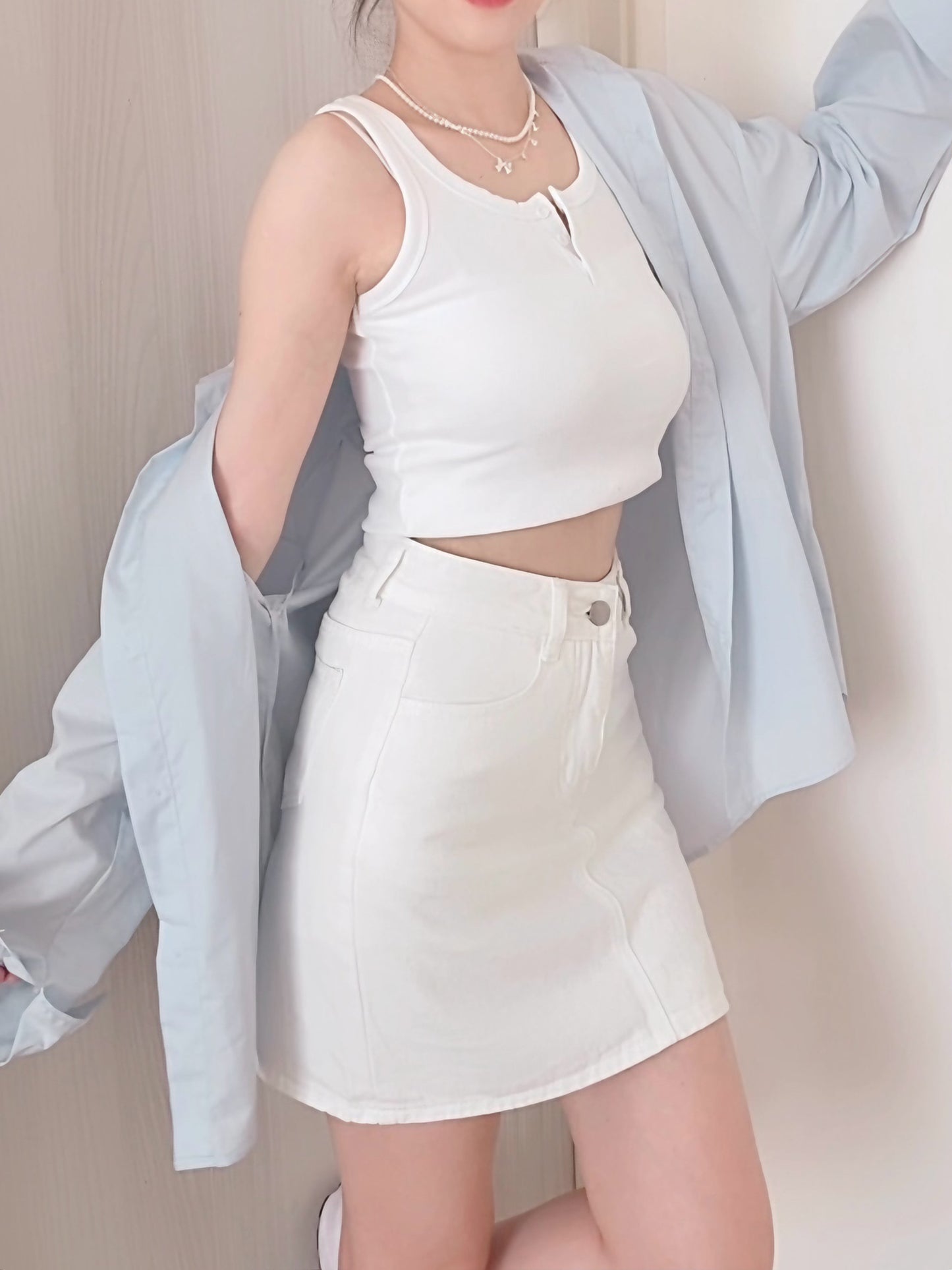 CASUAL DENIM SKIRT