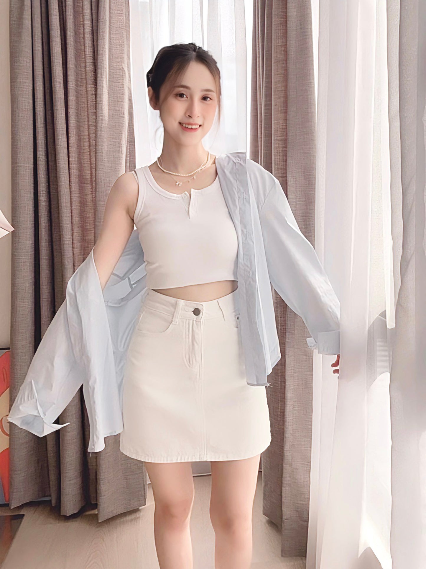CASUAL DENIM SKIRT