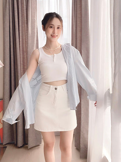 CASUAL DENIM SKIRT