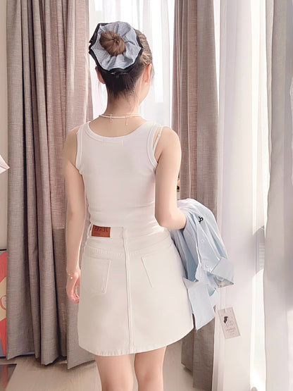 CASUAL DENIM SKIRT