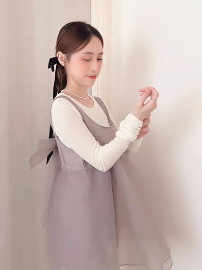 BIG BOW TULLE DRESS