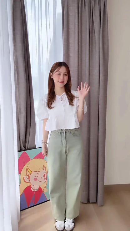 MORNING LIGHT STRAIGHT JEANS - PETITEGIRLS 小个子定制款