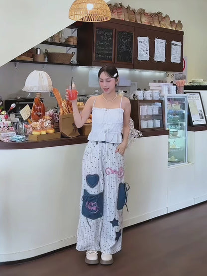 BONBON PATCH PANTS - PETITEGIRLS 小个子定制款