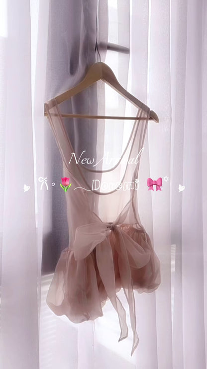 ROMANTIC BLUSH SHEER TOP